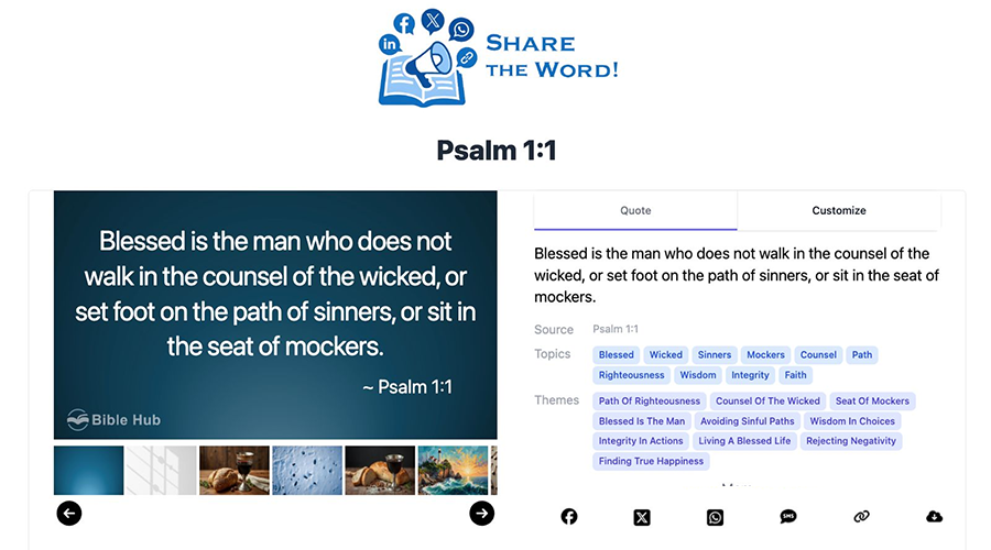 Share the Word in use